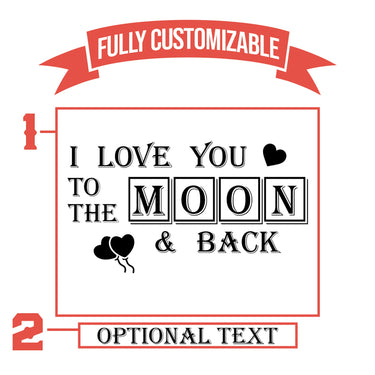 I Love You to the Moon & Back Boyfriend Pint Glass